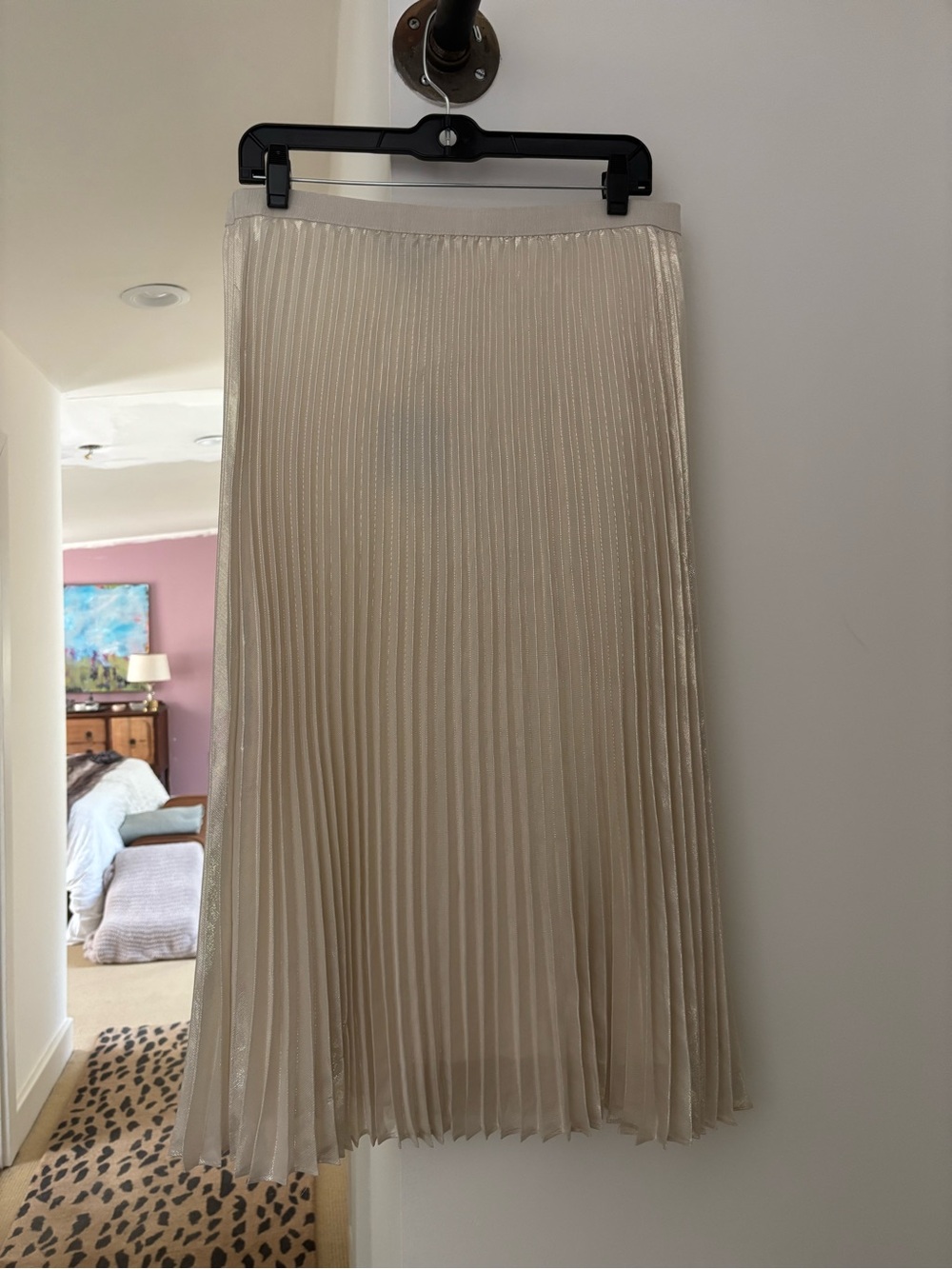 St. John pleated maxi skirt size M